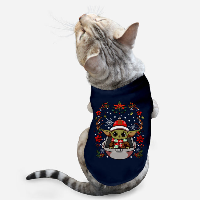 Christmas Yoda-Cat-Basic-Pet Tank-JamesQJO