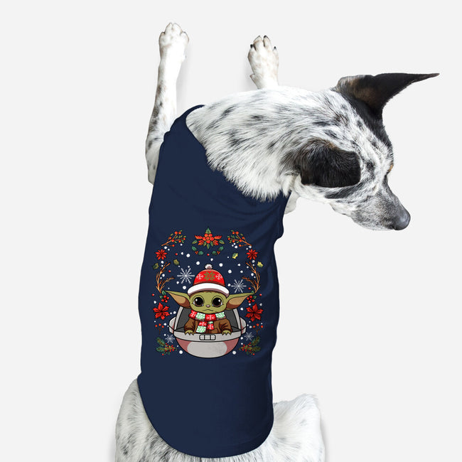 Christmas Yoda-Dog-Basic-Pet Tank-JamesQJO