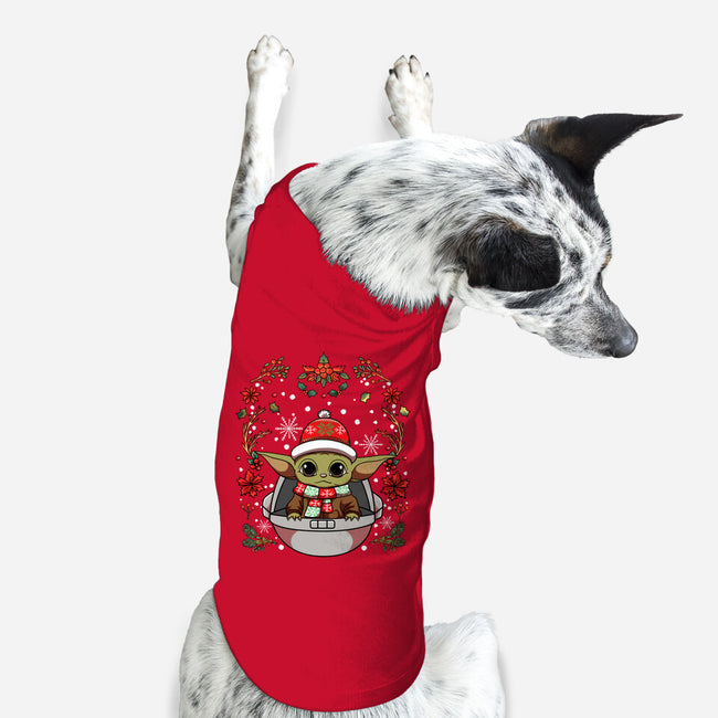 Christmas Yoda-Dog-Basic-Pet Tank-JamesQJO