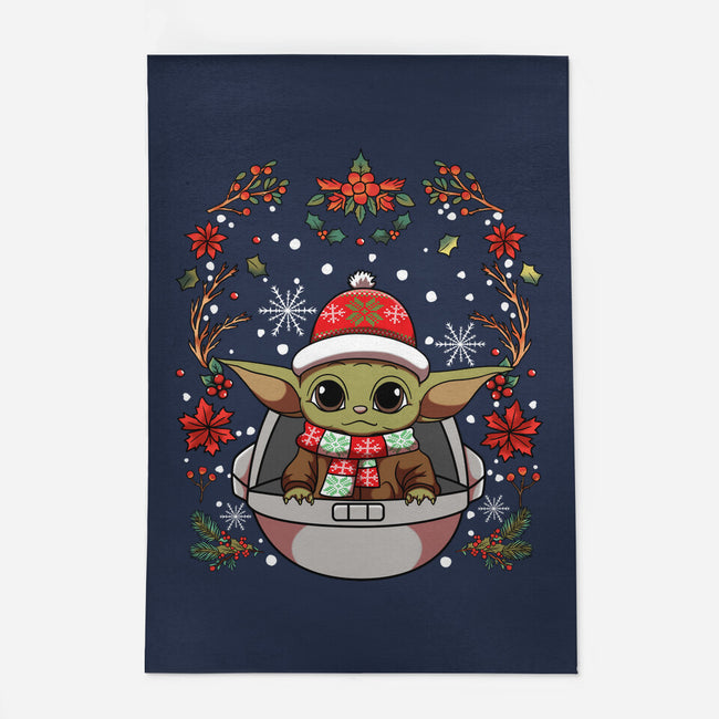 Christmas Yoda-None-Outdoor-Rug-JamesQJO