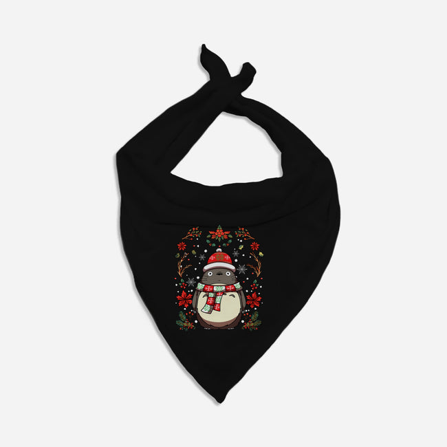 Christmas Totoro-Dog-Bandana-Pet Collar-JamesQJO