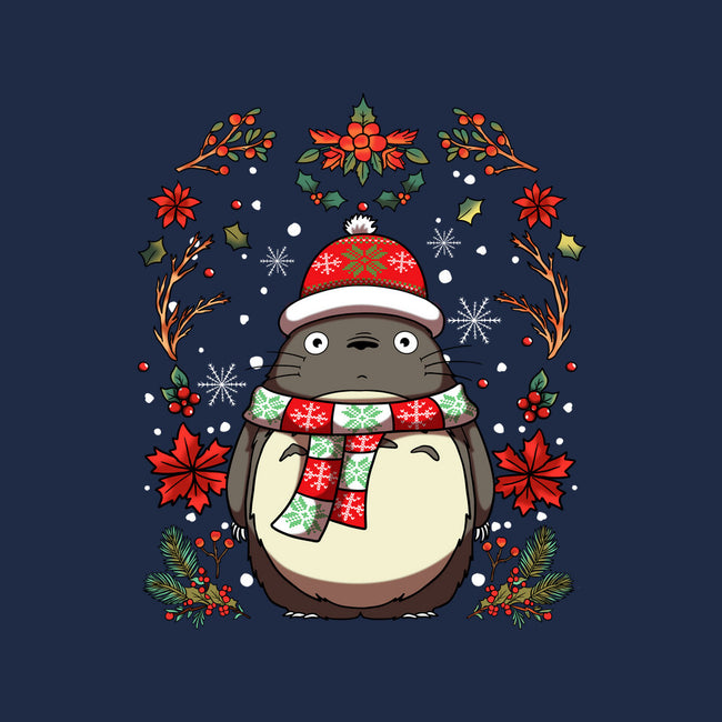 Christmas Totoro-Womens-Basic-Tee-JamesQJO