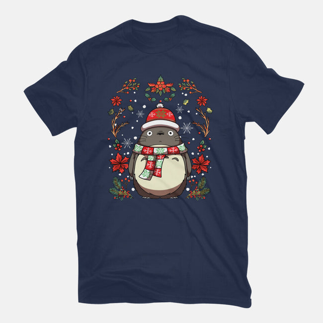 Christmas Totoro-Mens-Premium-Tee-JamesQJO