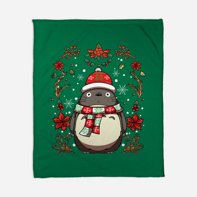 Christmas Totoro-None-Fleece-Blanket-JamesQJO