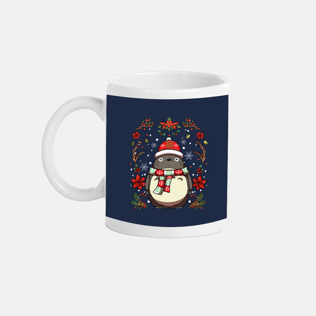 Christmas Totoro-None-Mug-Drinkware-JamesQJO