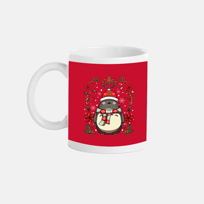 Christmas Totoro-None-Mug-Drinkware-JamesQJO