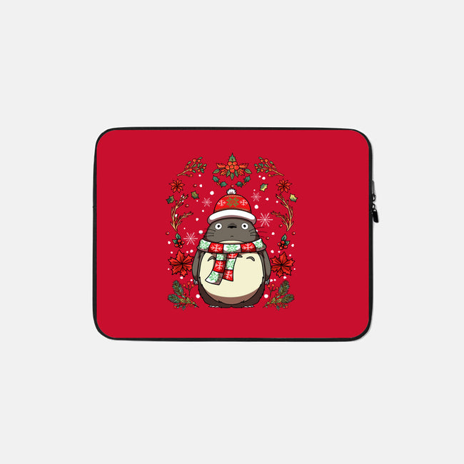 Christmas Totoro-None-Zippered-Laptop Sleeve-JamesQJO
