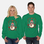 Christmas Totoro-Unisex-Crew Neck-Sweatshirt-JamesQJO