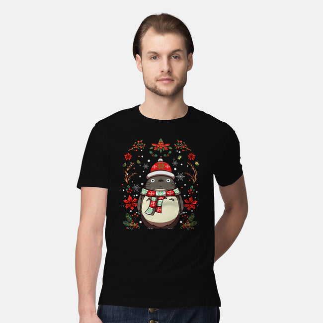 Christmas Totoro-Mens-Premium-Tee-JamesQJO