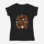 ChocoCat-Womens-V-Neck-Tee-Vallina84