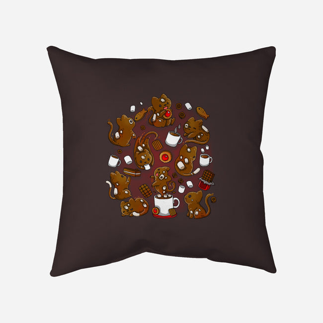 ChocoCat-None-Removable Cover w Insert-Throw Pillow-Vallina84