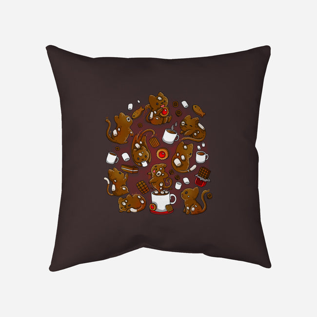 ChocoCat-None-Removable Cover-Throw Pillow-Vallina84