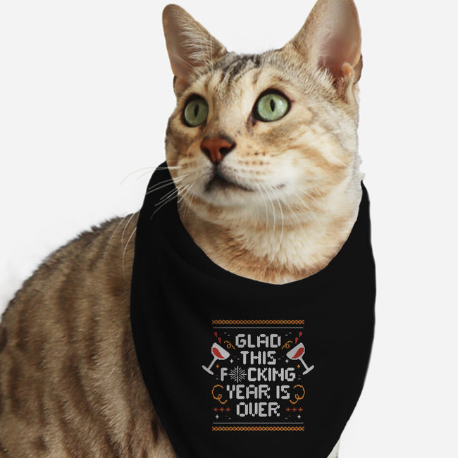 Glad It's Over-Cat-Bandana-Pet Collar-eduely