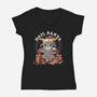 A Good Boy This Year-Womens-V-Neck-Tee-eduely