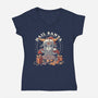 A Good Boy This Year-Womens-V-Neck-Tee-eduely