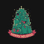 Hoppy Holidays-Womens-Basic-Tee-Aarons Art Room