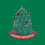 Hoppy Holidays-Womens-Basic-Tee-Aarons Art Room