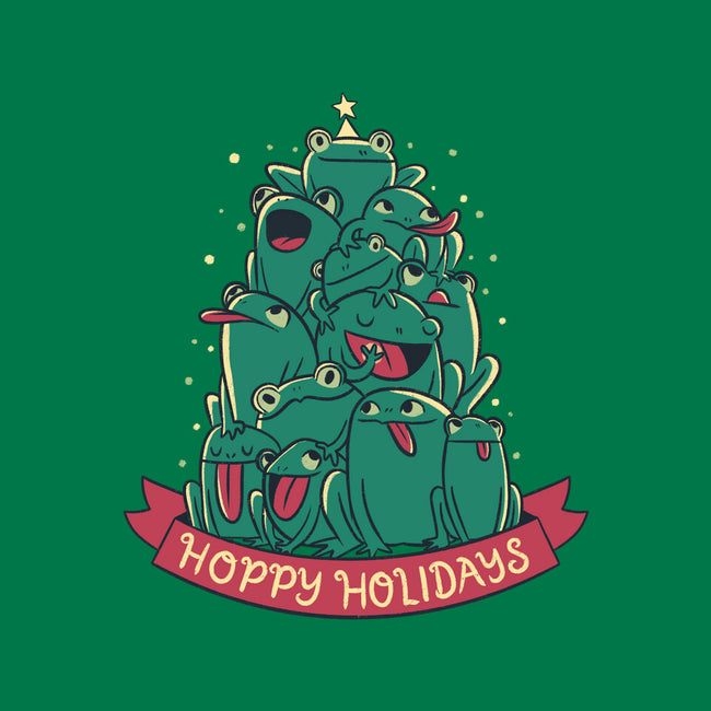 Hoppy Holidays-Womens-Off Shoulder-Tee-Aarons Art Room