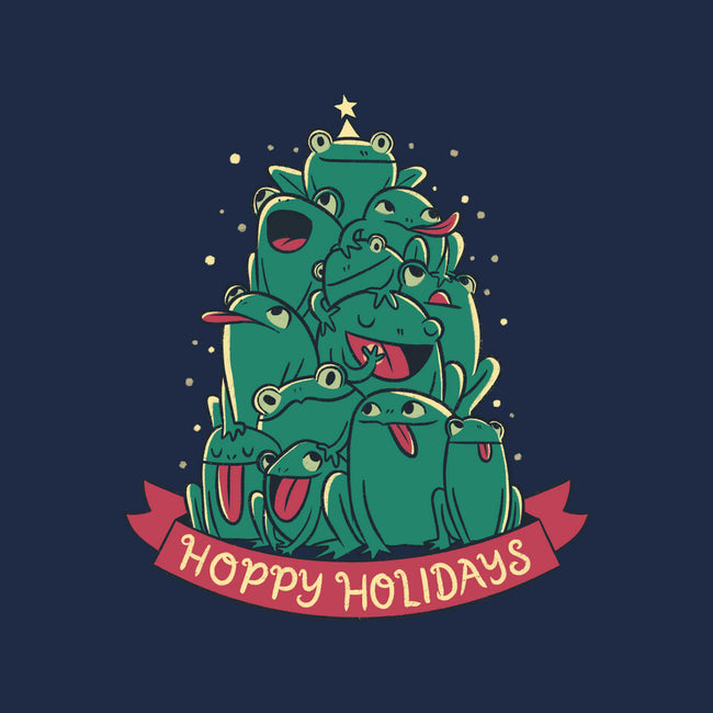 Hoppy Holidays-Womens-V-Neck-Tee-Aarons Art Room