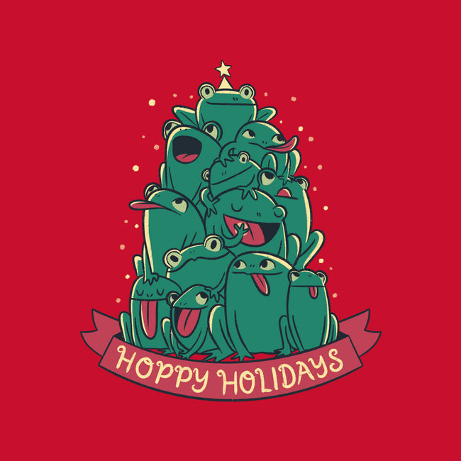 Hoppy Holidays-Womens-Basic-Tee-Aarons Art Room