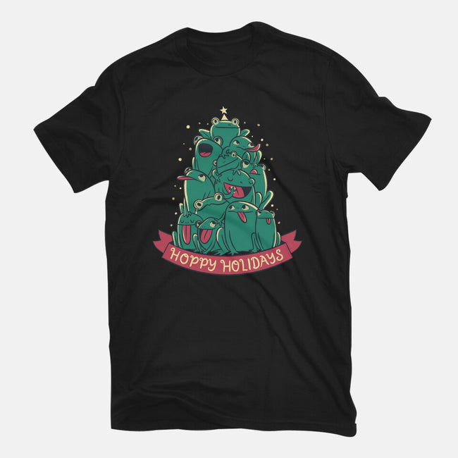 Hoppy Holidays-Youth-Basic-Tee-Aarons Art Room