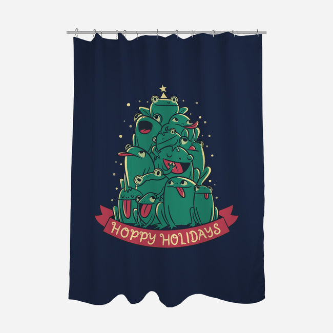 Hoppy Holidays-None-Polyester-Shower Curtain-Aarons Art Room