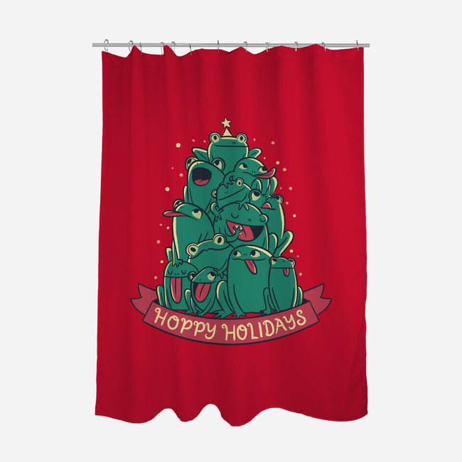 Hoppy Holidays-None-Polyester-Shower Curtain-Aarons Art Room