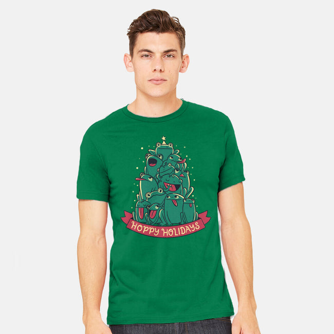 Hoppy Holidays-Mens-Heavyweight-Tee-Aarons Art Room