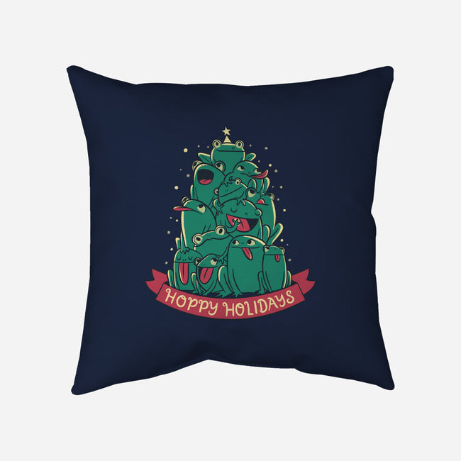 Hoppy Holidays-None-Non-Removable Cover w Insert-Throw Pillow-Aarons Art Room