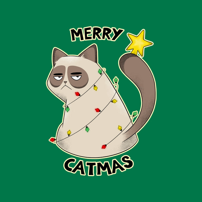 A Merry Catmas-None-Fleece-Blanket-Umberto Vicente