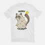 A Merry Catmas-Womens-Basic-Tee-Umberto Vicente