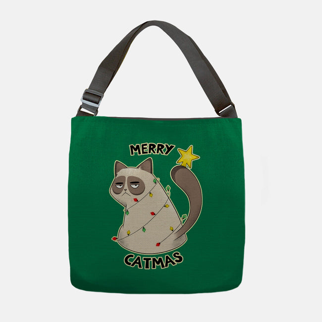 A Merry Catmas-None-Adjustable Tote-Bag-Umberto Vicente