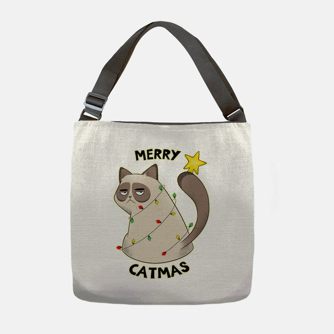 A Merry Catmas-None-Adjustable Tote-Bag-Umberto Vicente