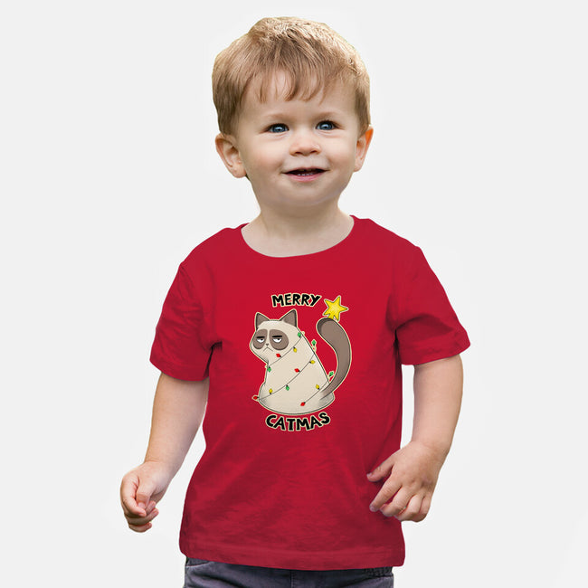 A Merry Catmas-Baby-Basic-Tee-Umberto Vicente