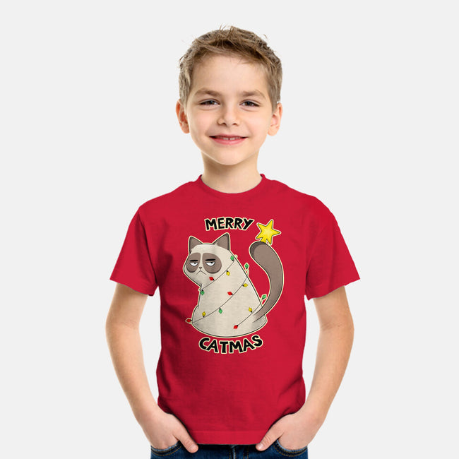 A Merry Catmas-Youth-Basic-Tee-Umberto Vicente