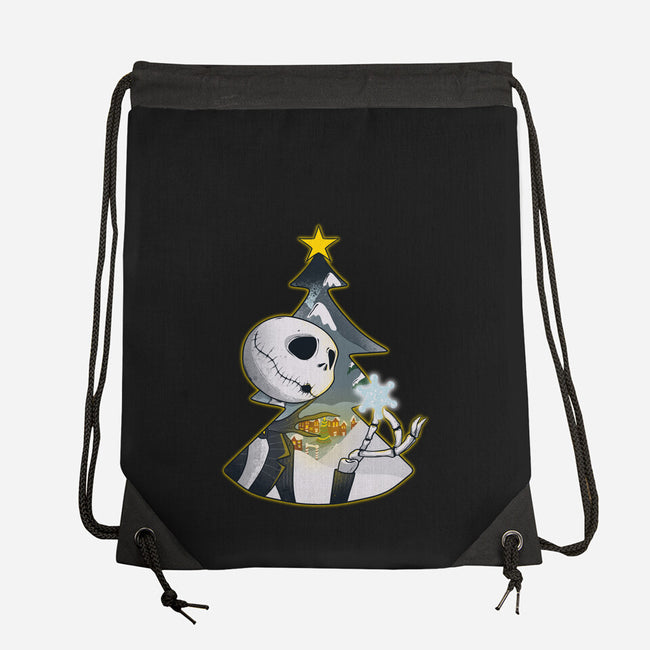 Nightmare Snowflake-None-Drawstring-Bag-Claudia