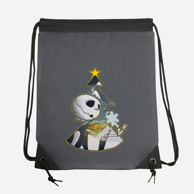 Nightmare Snowflake-None-Drawstring-Bag-Claudia