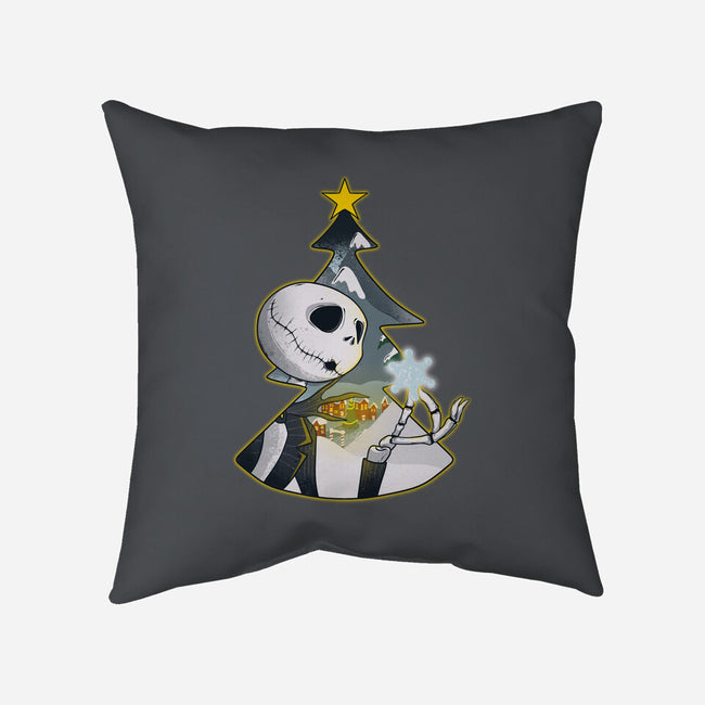 Nightmare Snowflake-None-Non-Removable Cover w Insert-Throw Pillow-Claudia