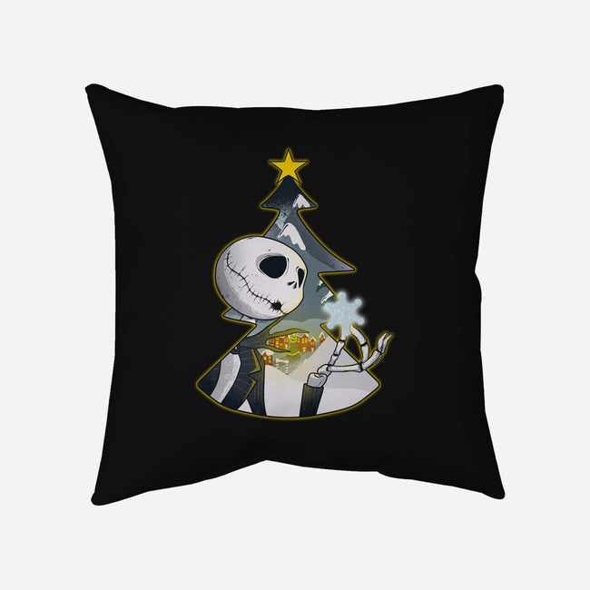 Nightmare Snowflake-None-Removable Cover-Throw Pillow-Claudia