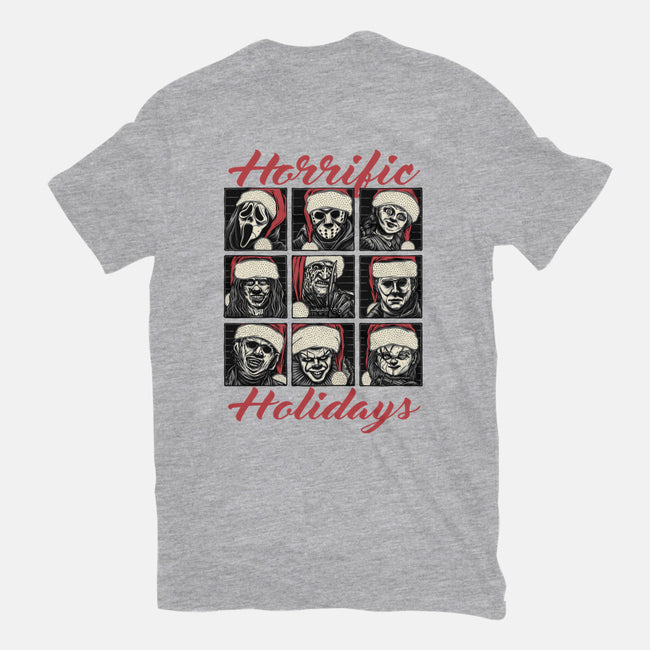 Horrific Holidays-Womens-Basic-Tee-momma_gorilla