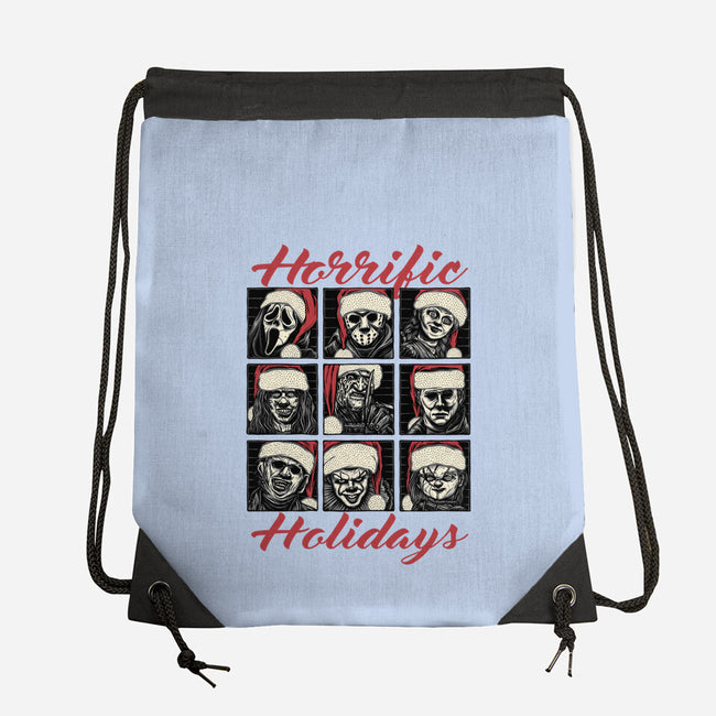 Horrific Holidays-None-Drawstring-Bag-momma_gorilla