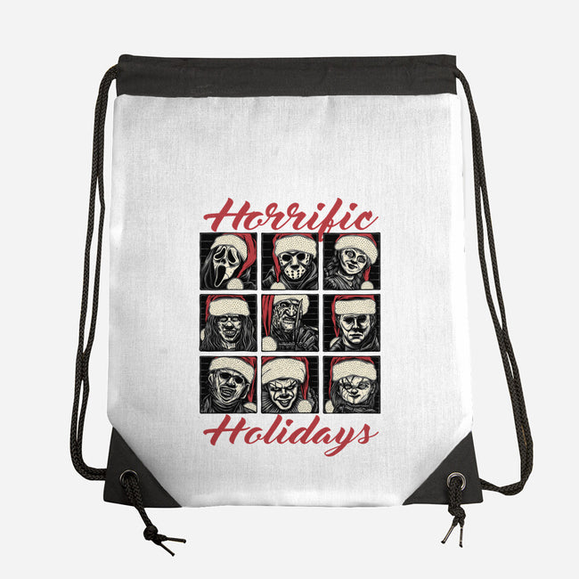 Horrific Holidays-None-Drawstring-Bag-momma_gorilla