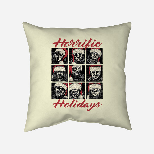 Horrific Holidays-None-Non-Removable Cover w Insert-Throw Pillow-momma_gorilla