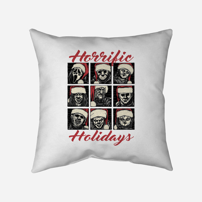 Horrific Holidays-None-Non-Removable Cover w Insert-Throw Pillow-momma_gorilla