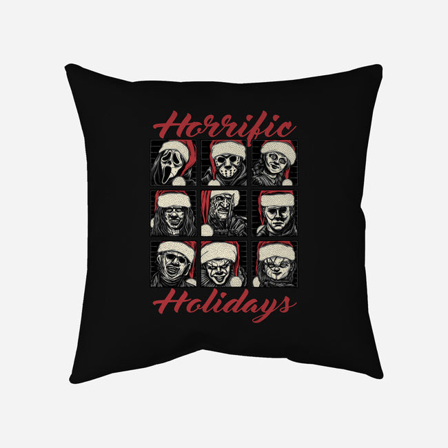 Horrific Holidays-None-Removable Cover-Throw Pillow-momma_gorilla