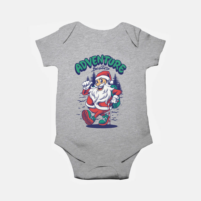 Adventure Begins-Baby-Basic-Onesie-spoilerinc