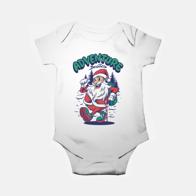 Adventure Begins-Baby-Basic-Onesie-spoilerinc