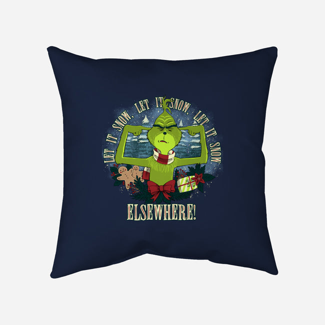 Let It Snow Elsewhere-None-Removable Cover w Insert-Throw Pillow-rmatix