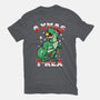 O Xmas T-Rex-Womens-Basic-Tee-Boggs Nicolas