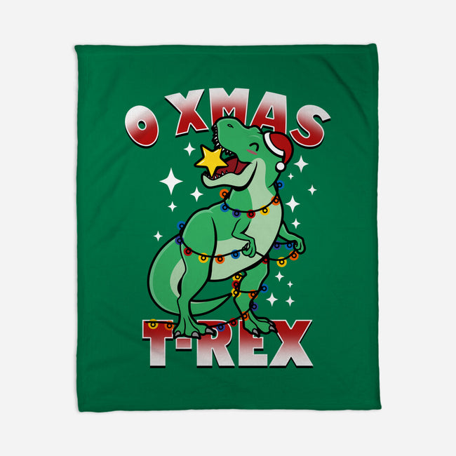 O Xmas T-Rex-None-Fleece-Blanket-Boggs Nicolas